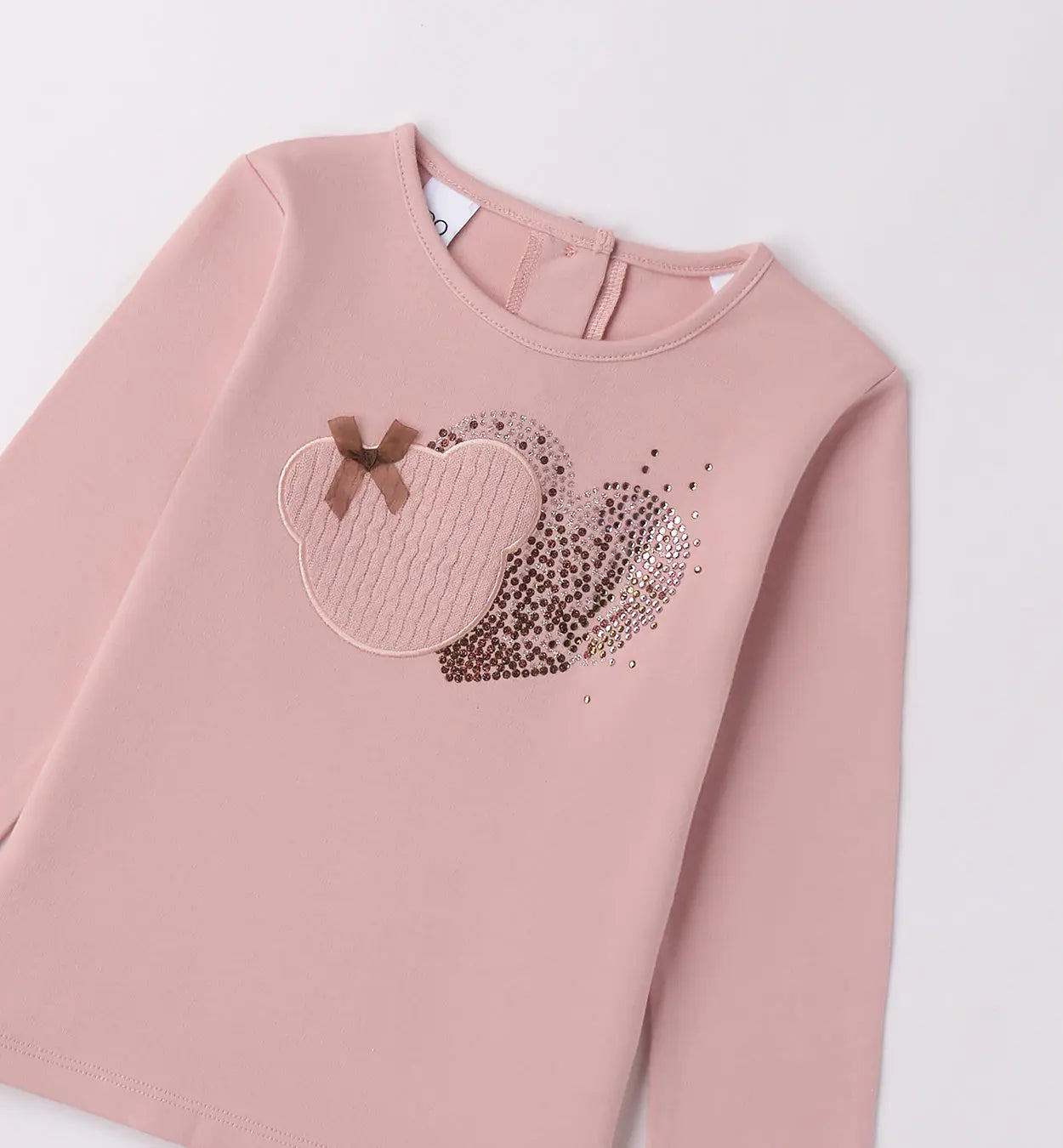 Do Langarmshirt rosa mit Herzmotiv Mokkini Kindermode T-Shirt Langarm