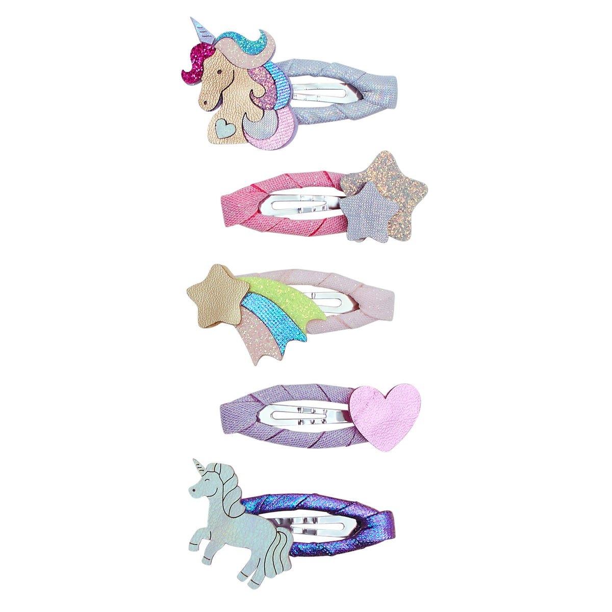 Mimi & Lula Einhornland Mini-Haarspangen – 5er-Set
