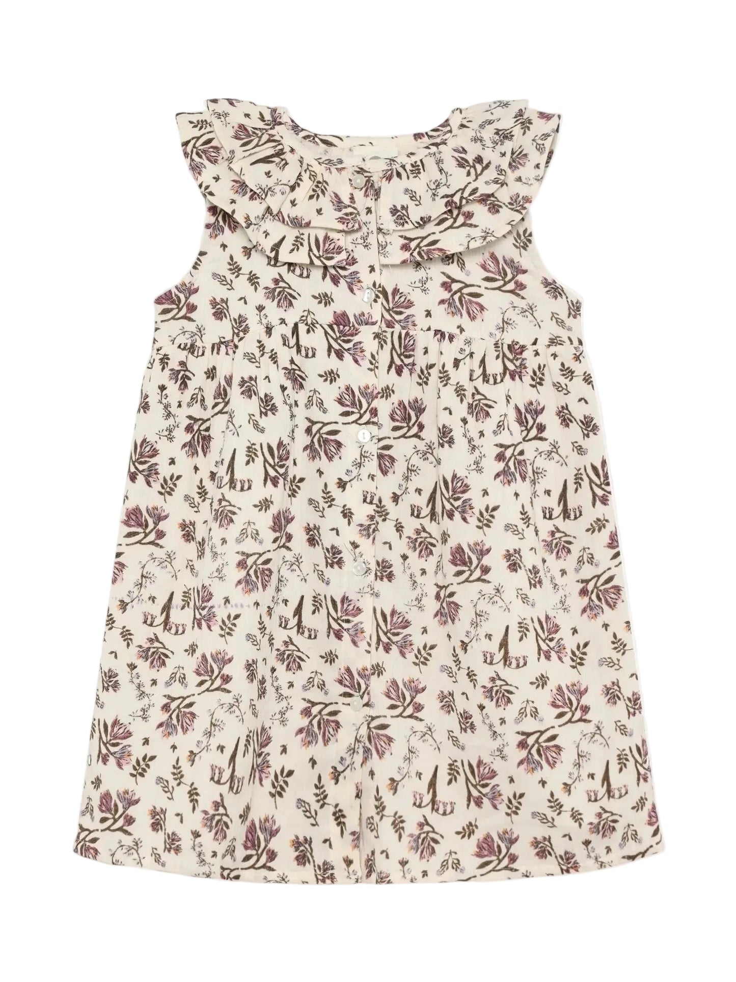 En Fant Kleid Mädchen Beige Mokkini