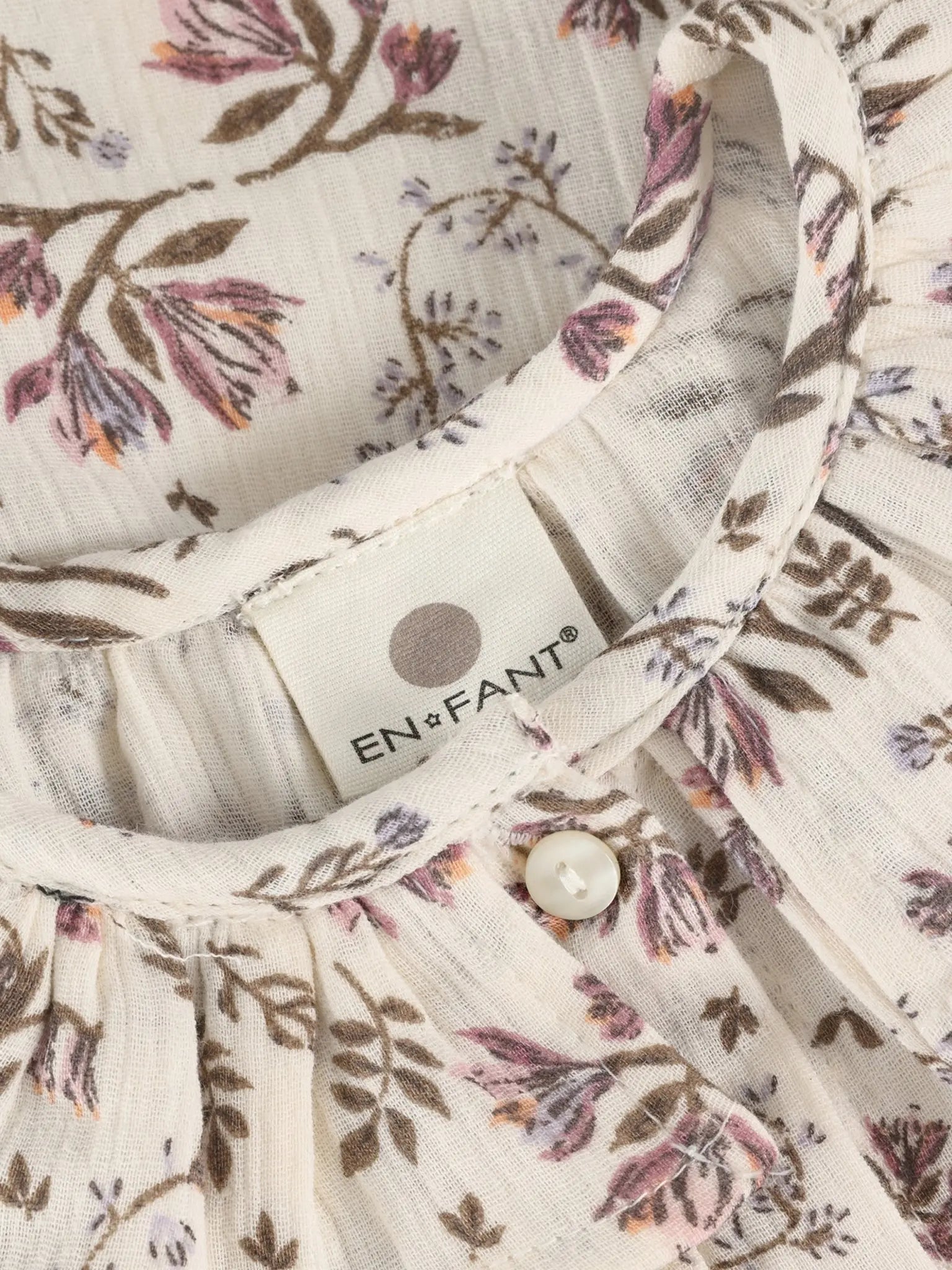 En Fant Kleid Mädchen Beige Mokkini