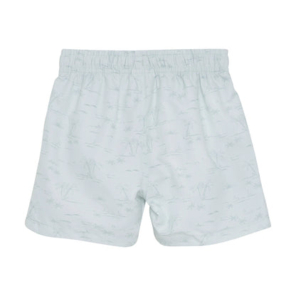 En Fant Shorts mit Palmenprint in Hellblau Mokkini Kindermode Gesperrt