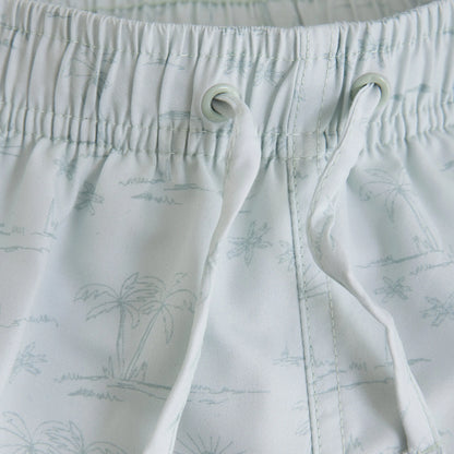 En Fant Shorts mit Palmenprint in Hellblau Mokkini Kindermode Gesperrt