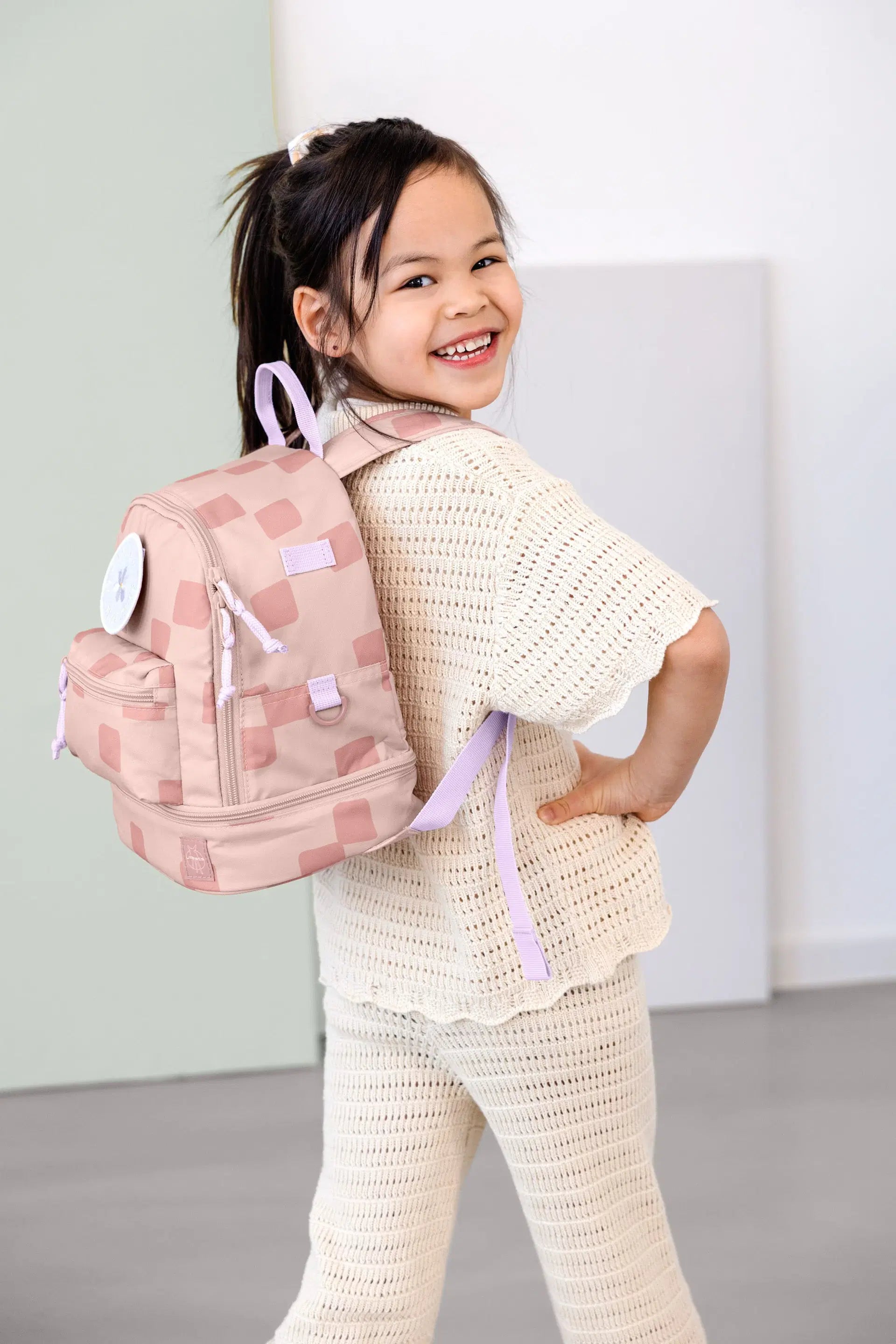 Lässig Kinderrucksack Pattern Party Rosa 6,5 L