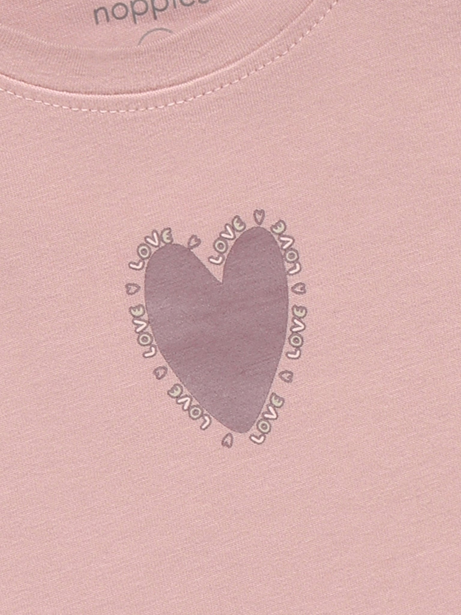 Noppies Mädchen Langarmshirt Adobe Rose mit Herzmotiv