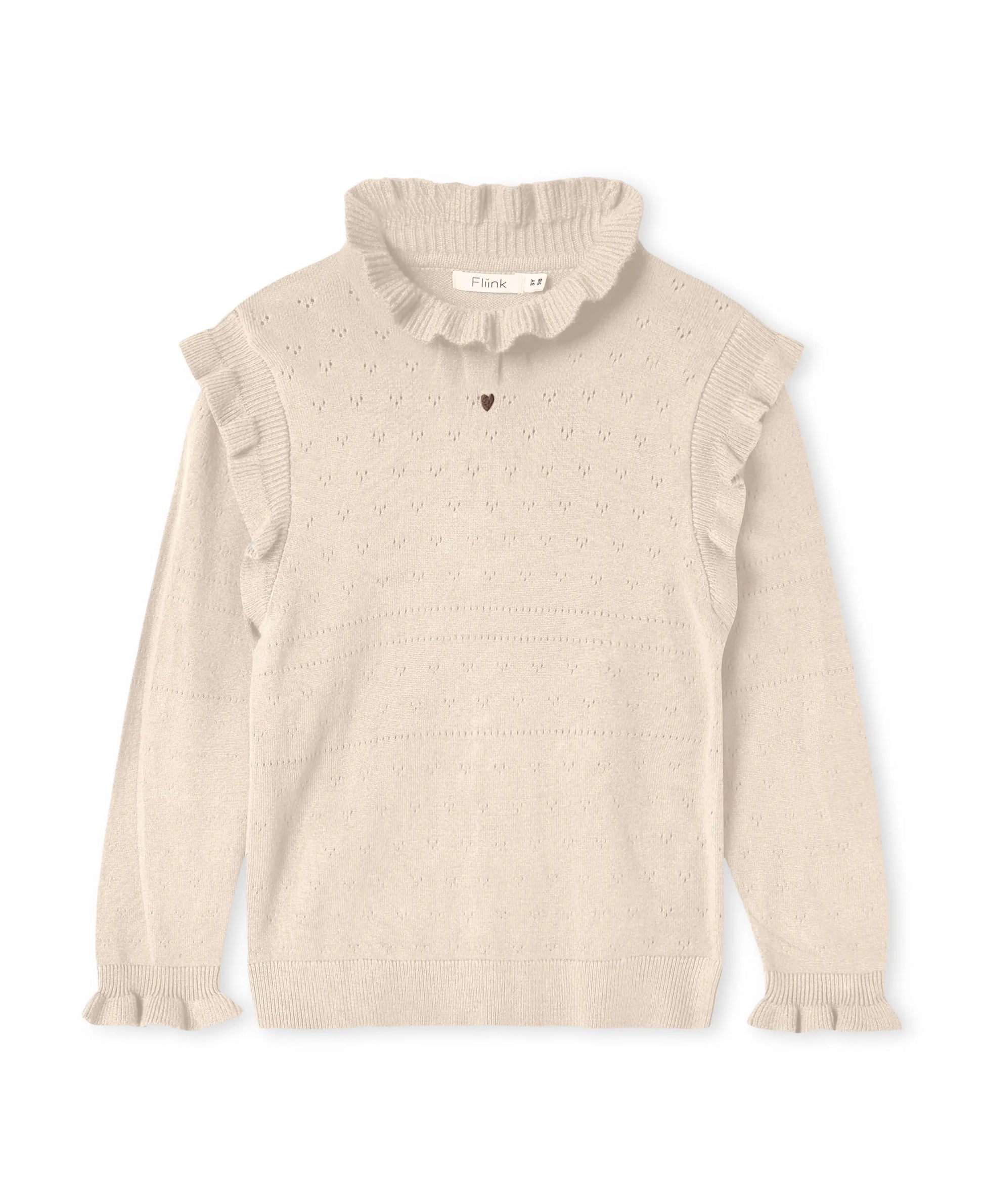 Fliink Pullover mit Rüschen Mokkini Kindermode Pullover