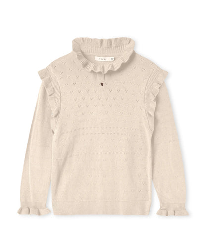 Fliink Pullover mit Rüschen Mokkini Kindermode Pullover