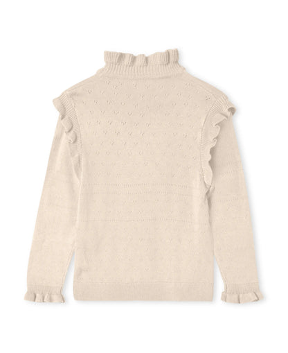 Fliink Pullover mit Rüschen Mokkini Kindermode Pullover