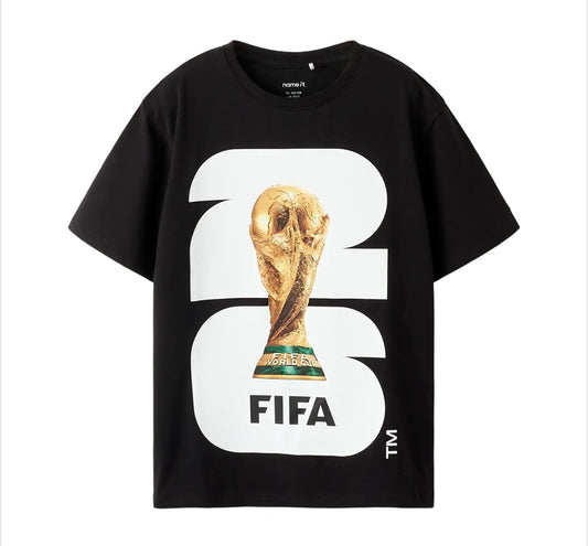name it Jungen T-Shirt FIFA 26 schwarz Print