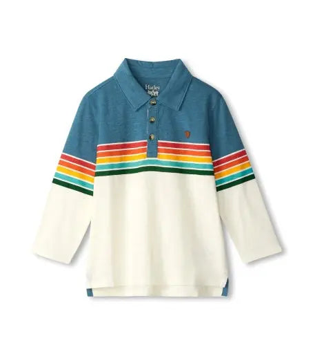 Hatley Polo-Langarm im Retrolook - T-Shirt Langarm - Hatley