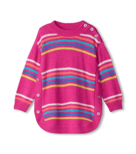 Hatley Strick-Tunika in Regenbogenfarben - Sweatshirt - Hatley