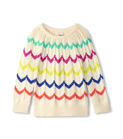 Hatley Strickpullover mit Zickzack-Muster in Regenbogenfarben - Pullover - Hatley