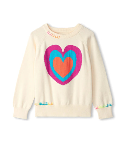 Hatley Strickpullover mit buntem Herz - Pullover - Hatley