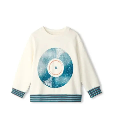 Hatley Sweatshirt mit old Vinyl-Print - Sweatshirt - Hatley