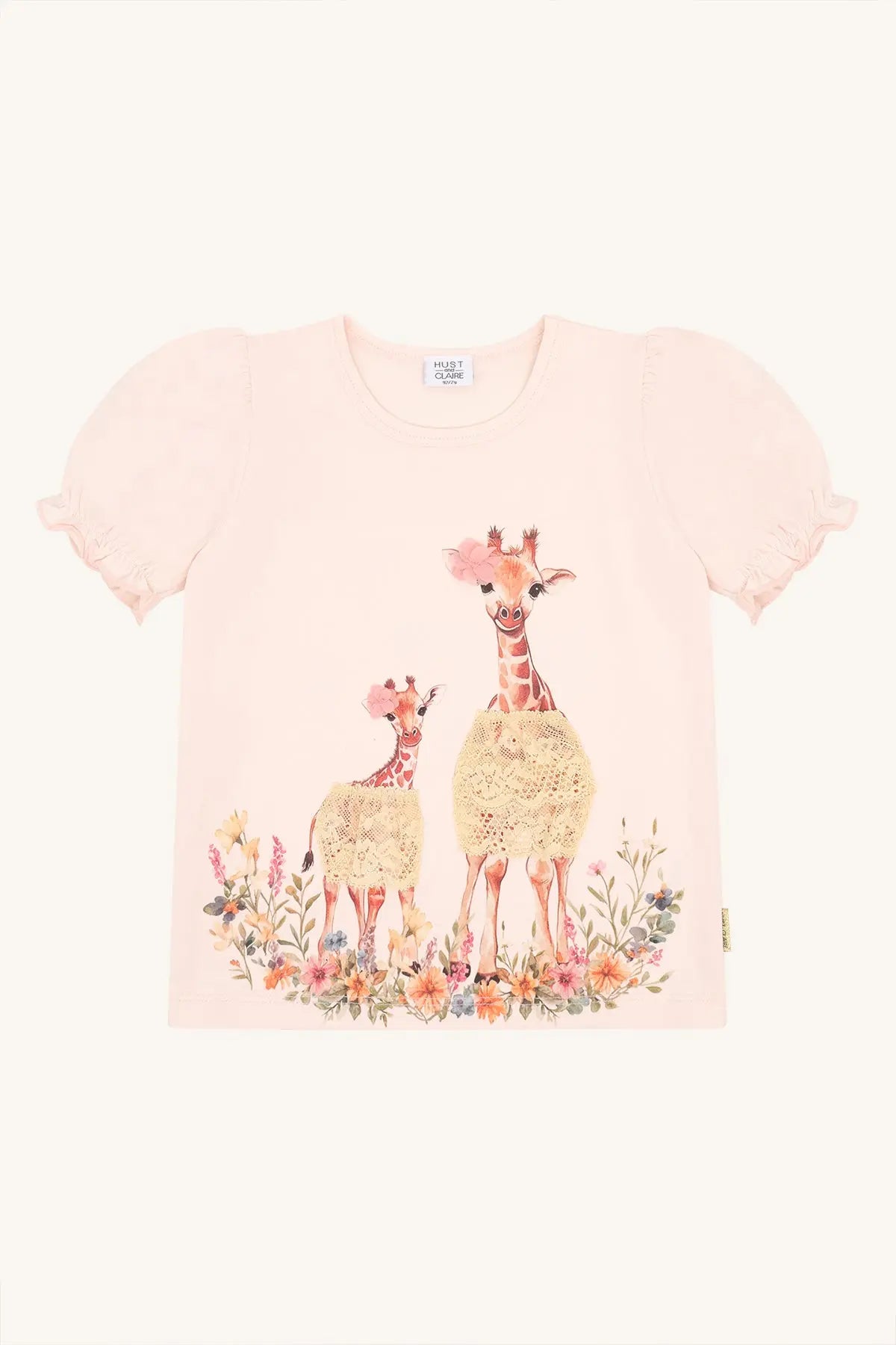 Hust & Claire HCAlma Giraffes Quartz Mokkini Kindermode T-shirt