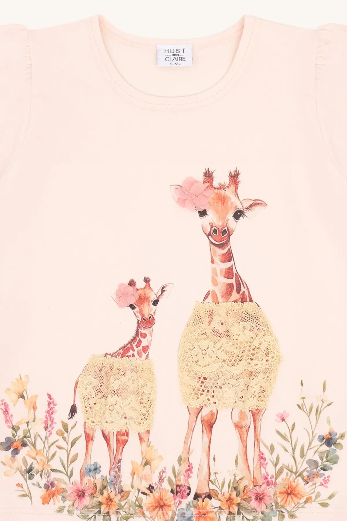 Hust & Claire HCAlma Giraffes Quartz Mokkini Kindermode T-shirt