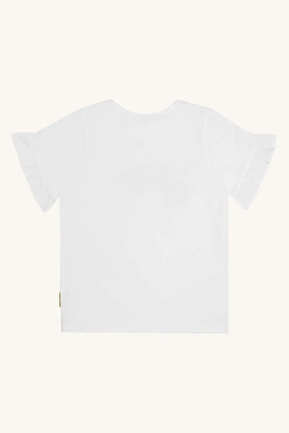 Hust & Claire HCAlma  Rainbow White Mokkini Kindermode T-shirt