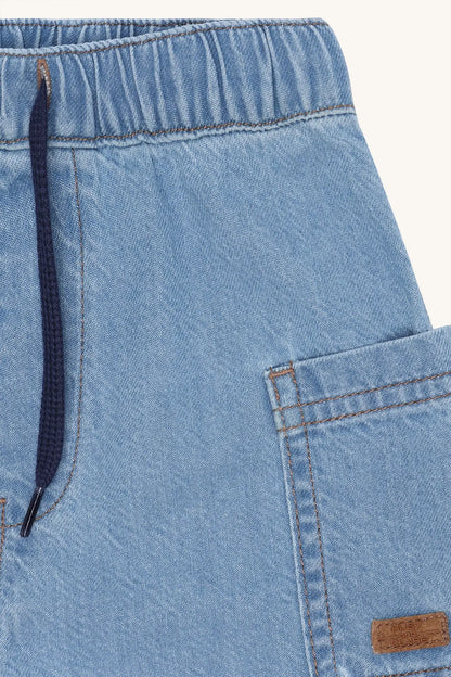 Hust & Claire HCHans Soft denim Blue Denim Mokkini Kindermode Shorts
