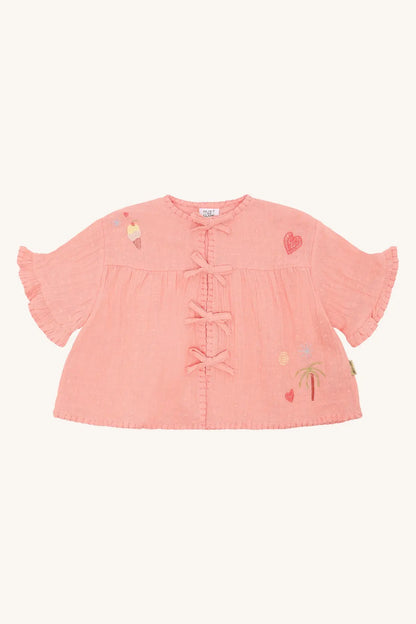 Hust & Claire HCRoselyn Dobby Shell Mokkini Kindermode Shirt