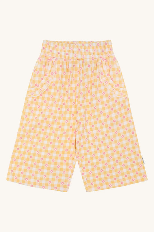 Hust & Claire HCTeah Flower Check Nectar Mokkini Kindermode Pants
