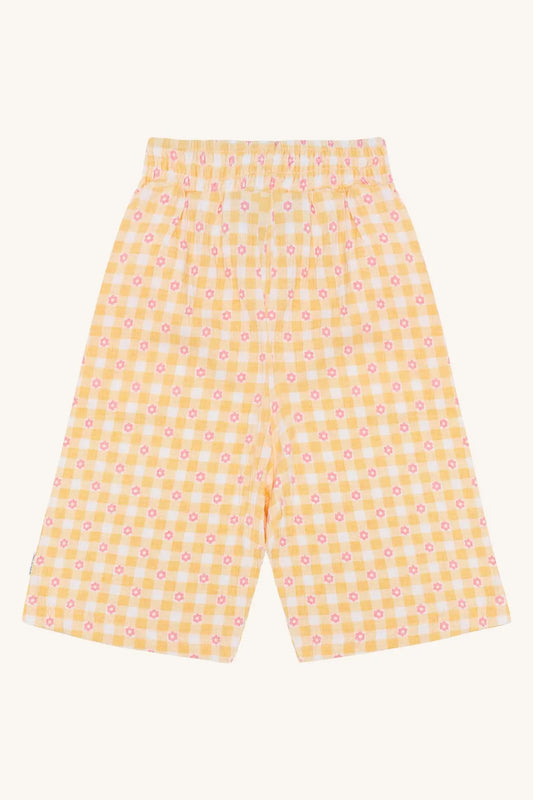 Hust & Claire HCTeah Flower Check Nectar Mokkini Kindermode Pants
