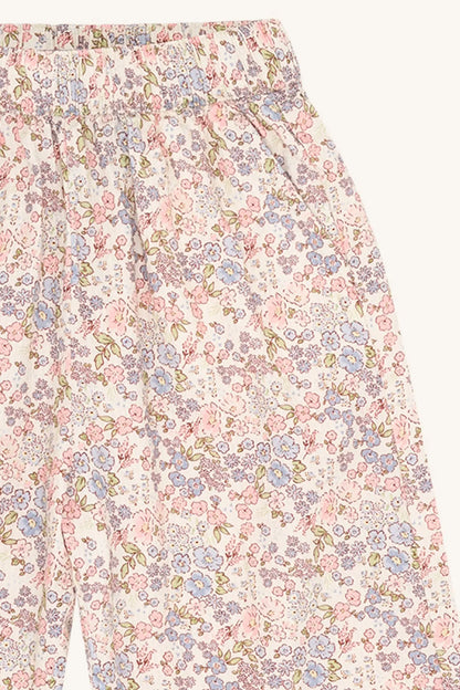 Hust & Claire HCTeresa Ditsy Flower Ivory Mokkini Kindermode Pants