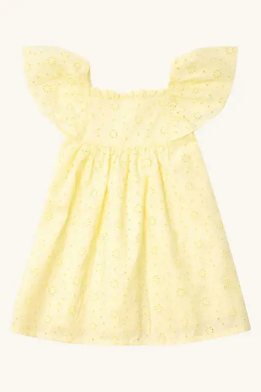 Hust & Claire Kleid aus Baumwolle mit Broderie Anglaise Mokkini Kindermode HustSommer