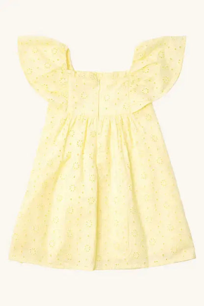 Hust & Claire Kleid aus Baumwolle mit Broderie Anglaise Mokkini Kindermode HustSommer
