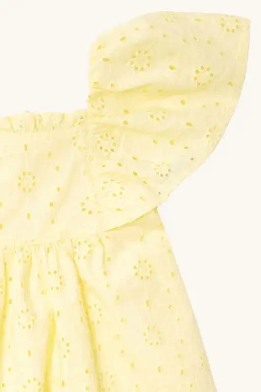 Hust & Claire Kleid aus Baumwolle mit Broderie Anglaise Mokkini Kindermode HustSommer
