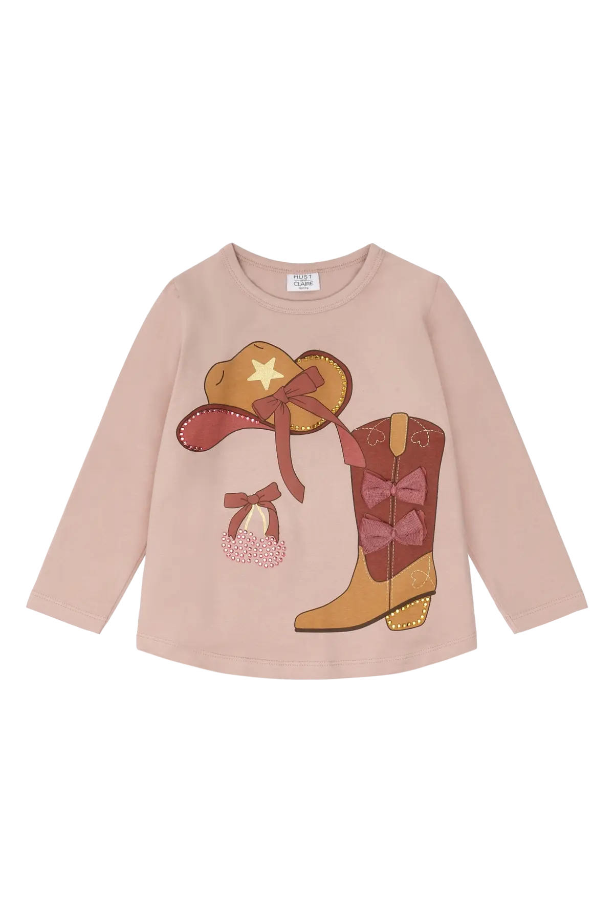 Hust & Claire Langarmshirt - Alma Cowgirl - Adoberose Mokkini Kindermode T-Shirt Langarm