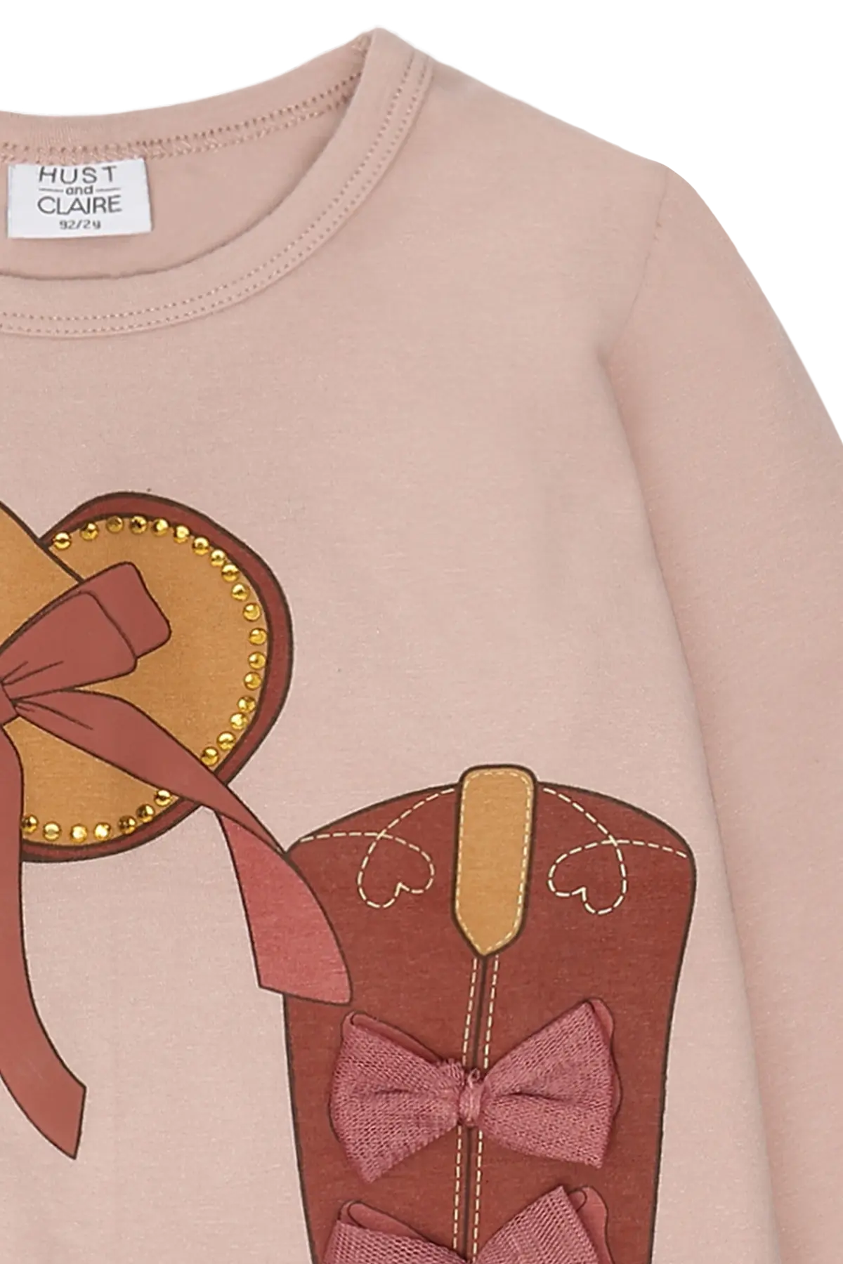 Hust & Claire Langarmshirt - Alma Cowgirl - Adoberose Mokkini Kindermode T-Shirt Langarm