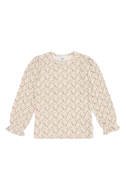 Hust & Claire Langarmshirt - Alma- Little Rose Mokkini Kindermode T-Shirt Langarm