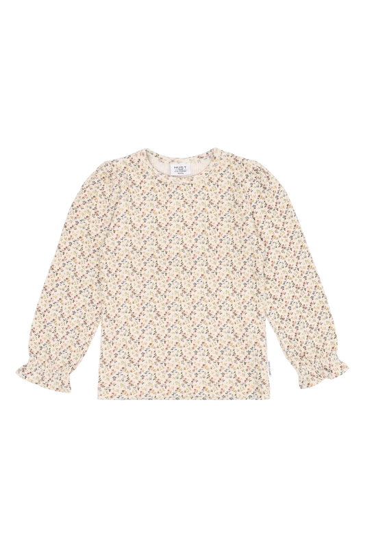 Hust & Claire Langarmshirt - Alma- Little Rose Mokkini Kindermode T-Shirt Langarm