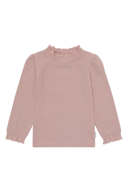 Hust & Claire Langarmshirt - Amma - Adoberose Mokkini Kindermode Hose