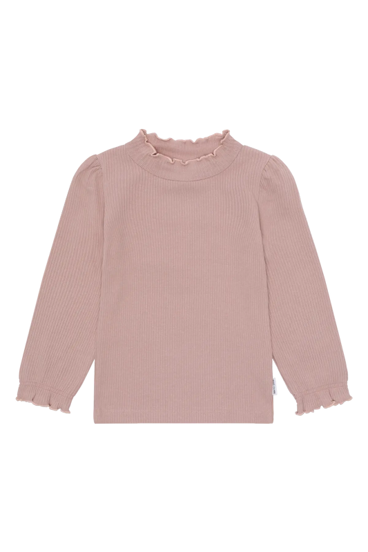 Hust & Claire Langarmshirt - Amma - Adoberose Mokkini Kindermode Hose
