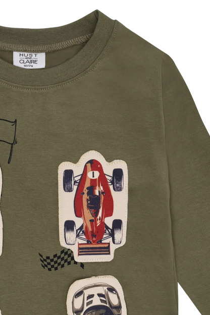 Hust & Claire Langarmshirt Anton - Racing Cars Mokkini Kindermode T-Shirt Langarm
