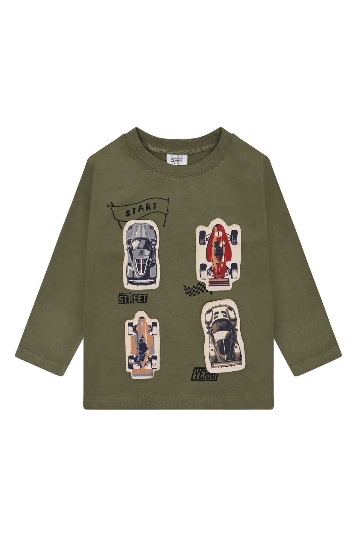 Hust & Claire Langarmshirt Anton - Racing Cars Mokkini Kindermode T-Shirt Langarm