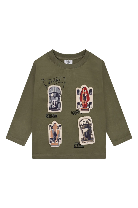 Hust & Claire Langarmshirt Anton - Racing Cars Mokkini Kindermode T-Shirt Langarm