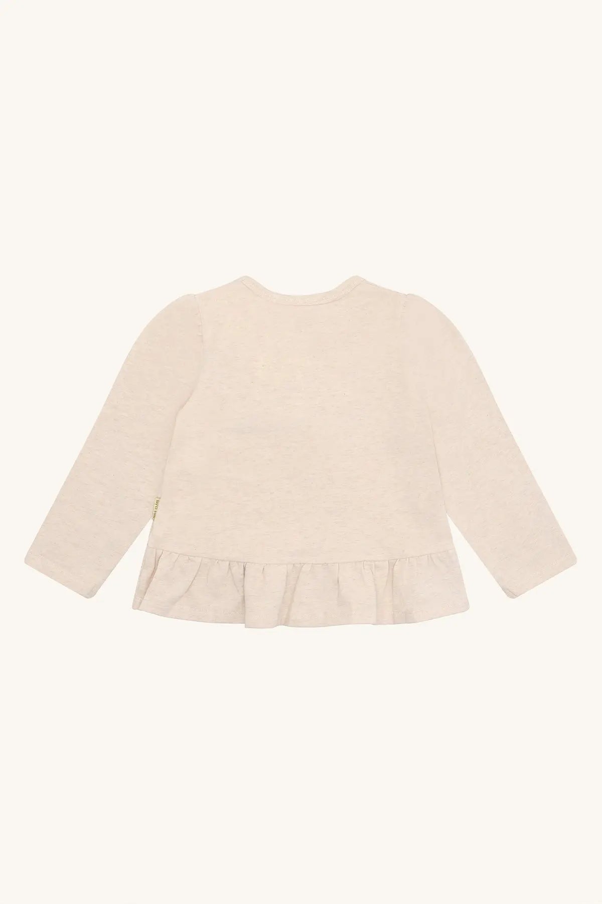 Hust & Claire Langarmshirt Creme Blumen Mädchen Mokkini Kindermode T-Shirt Langarm