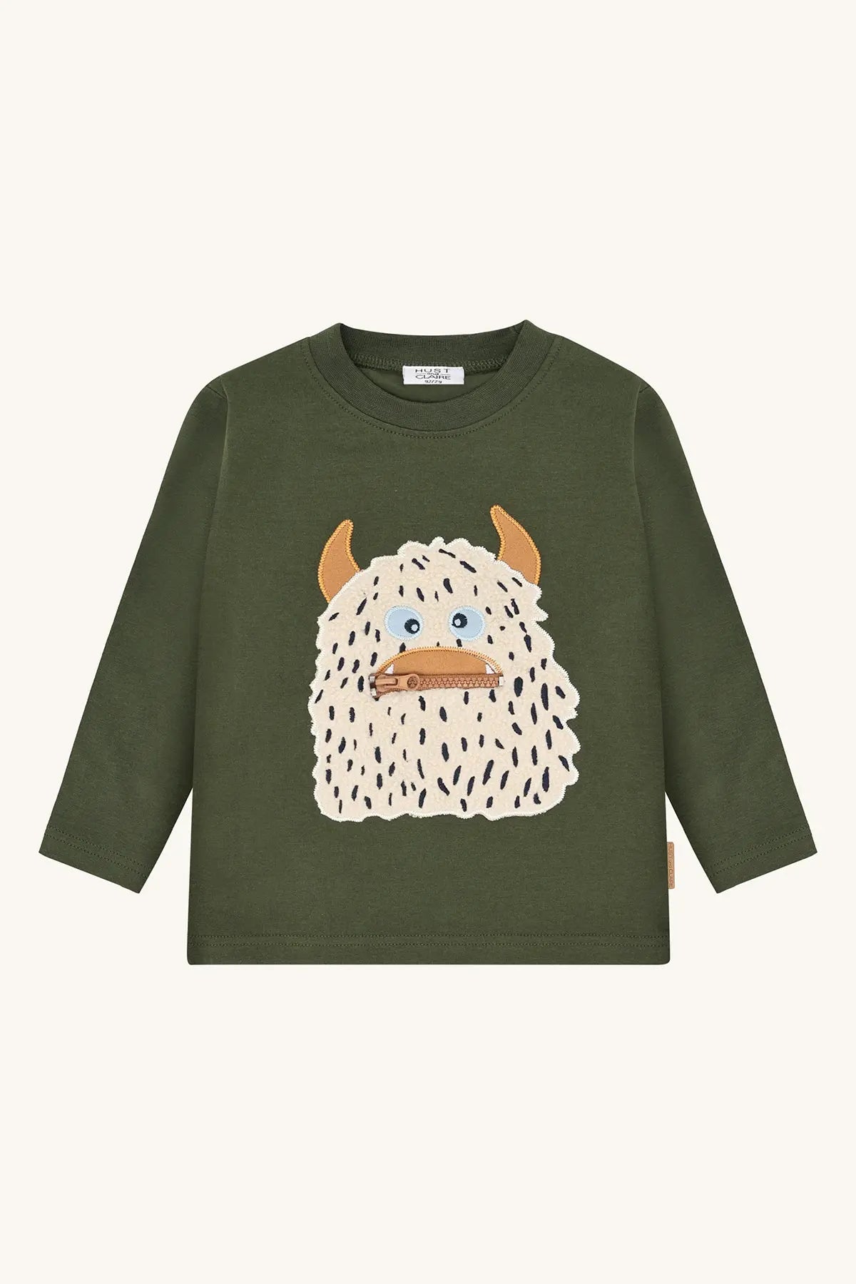 Hust & Claire Langarmshirt Grün Monster Jungen Mokkini Kindermode Sweatshirt