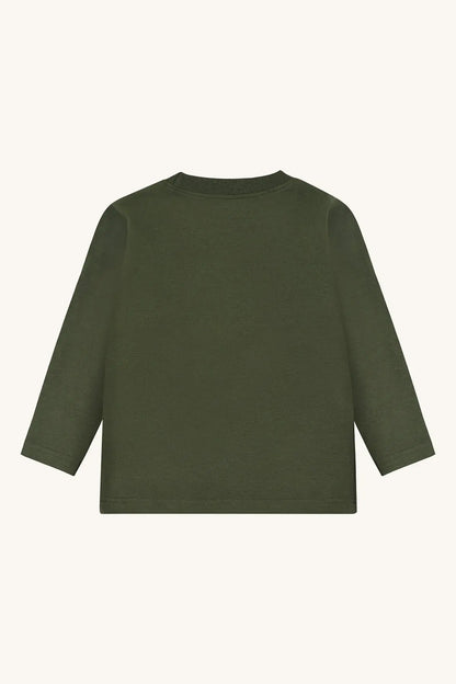 Hust & Claire Langarmshirt Grün Monster Jungen Mokkini Kindermode Sweatshirt