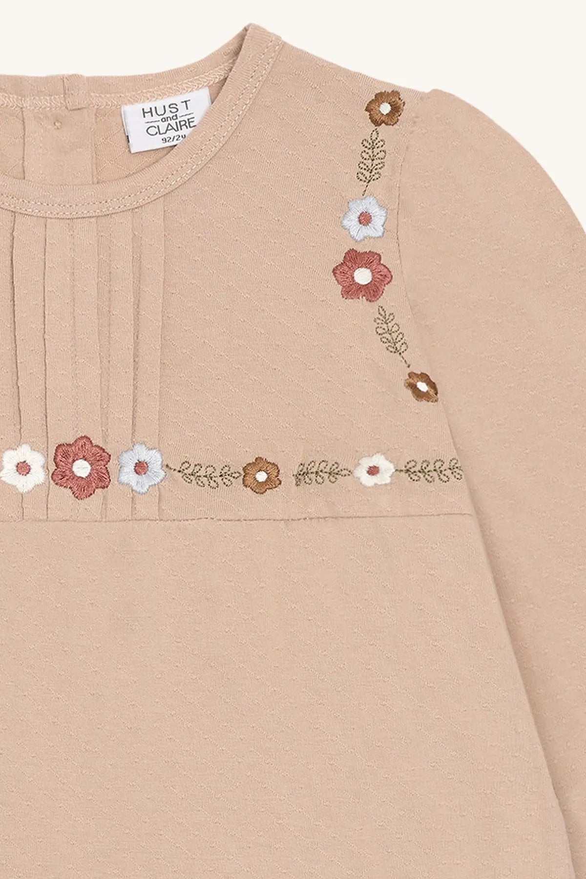 Hust & Claire Langarmshirt Rosa Blumen Mädchen Mokkini Kindermode T-Shirt Langarm