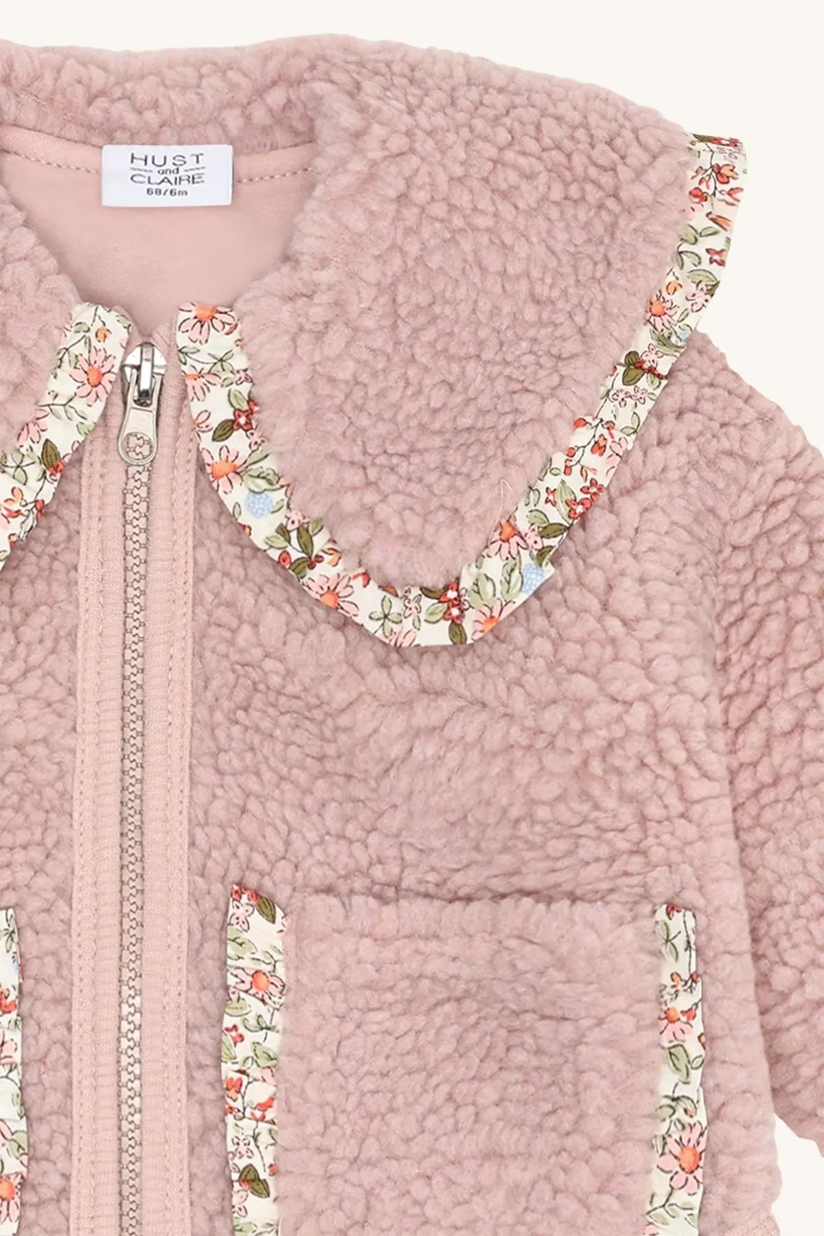 Hust & Claire Plüschjacke rosa Mokkini Kindermode Jacke