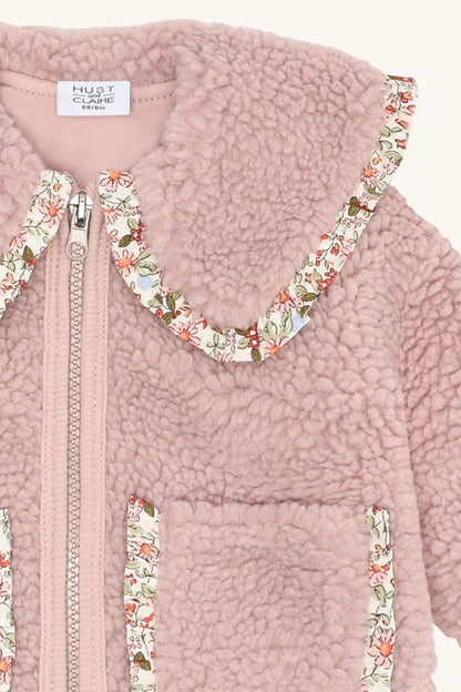 Hust & Claire Plüschjacke rosa Mokkini Kindermode Jacke