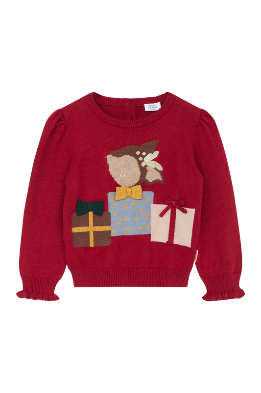 Hust & Claire Pullover - Bambi mit Geschenken Mokkini Kindermode Pullover