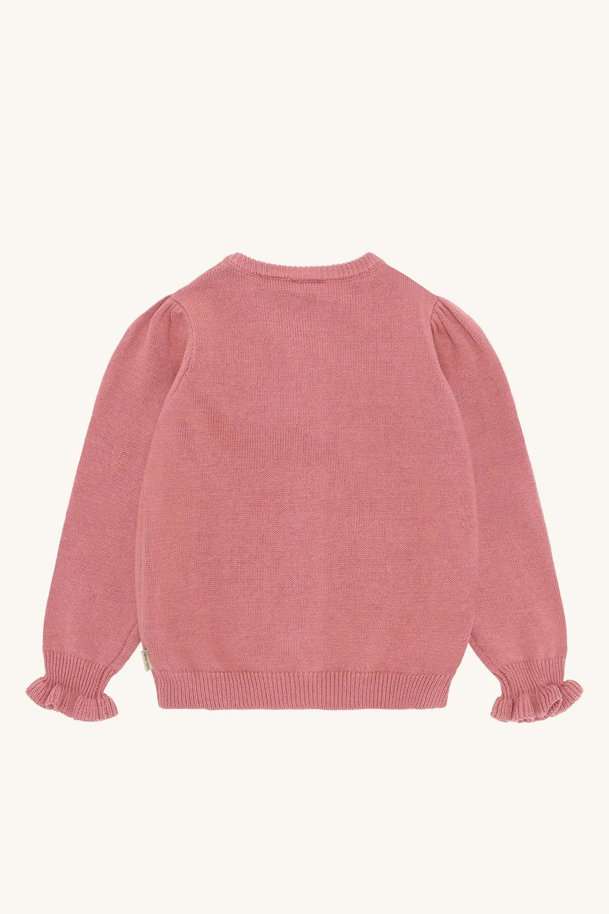 Hust & Claire Strickjacke Altrosa Blumen Mädchen Mokkini Kindermode Strickjacke