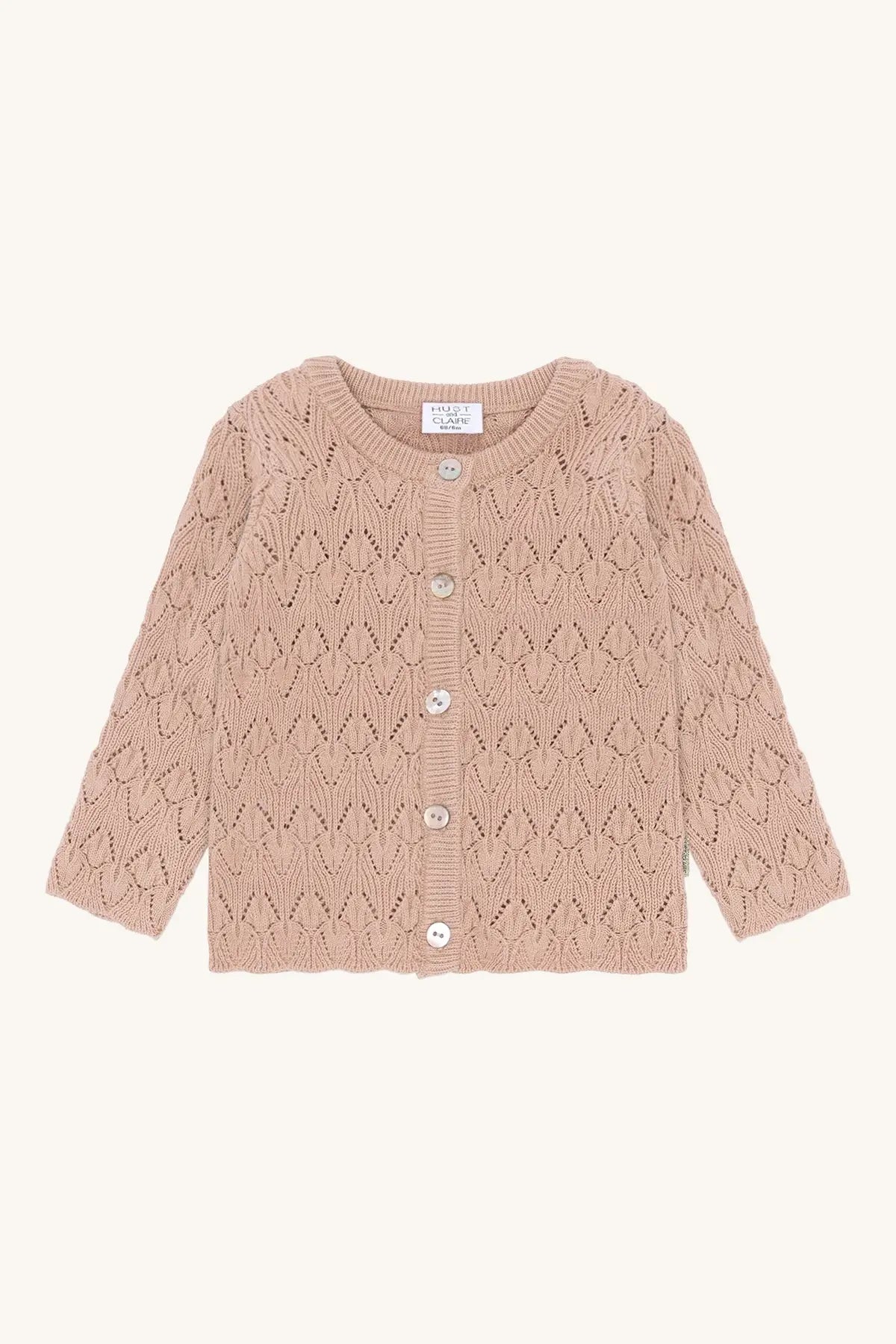 Hust & Claire Strickjacke Beige Mädchen Mokkini Kindermode Strickjacke