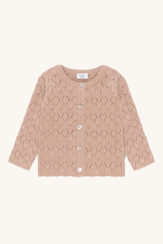 Hust & Claire Strickjacke Beige Mädchen Mokkini Kindermode Strickjacke