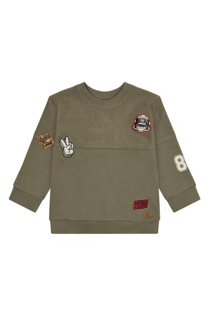 Hust & Claire Sweatshirt - Sejer - Turtle Mokkini Kindermode Sweatshirt