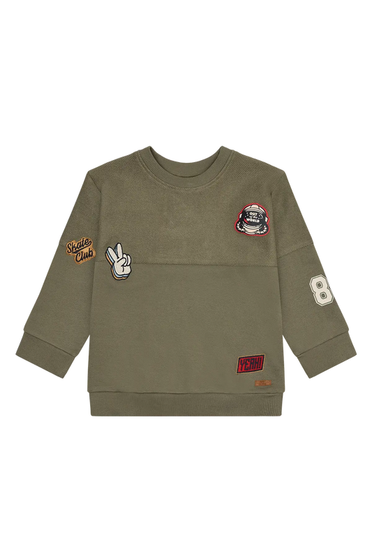 Hust & Claire Sweatshirt - Sejer - Turtle Mokkini Kindermode Sweatshirt
