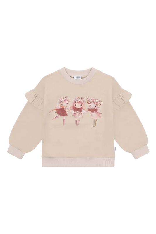 Hust & Claire Sweatshirt - Sicilia -French Oak Mokkini Kindermode Hose